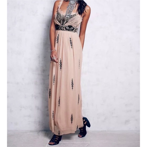 {SOLD} FREE PEOPLE Chiffon Artemis Party Dress 6 - Picture 3 of 11